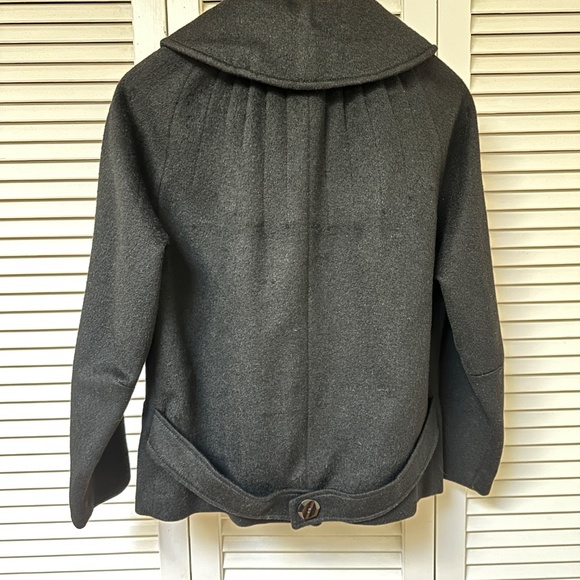 Vintage Alpaca Wool Hip Length Coat Jacket Black Medium Peerless USA - Picture 8 of 14